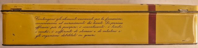 Scatola vintage in metallo anni 50/60