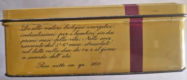 Scatola vintage in metallo anni 50/60