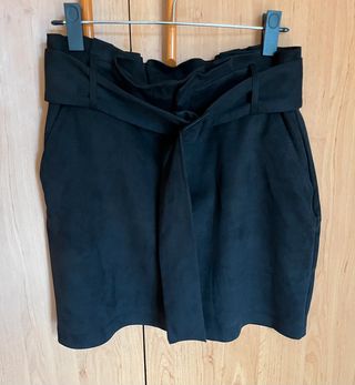 Falda Zara negra ante - L