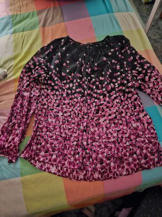 Blusa Massimo Dutti estampada M