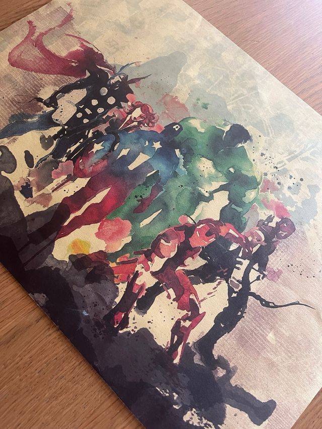 Poster Marvel Los Vengadores.
