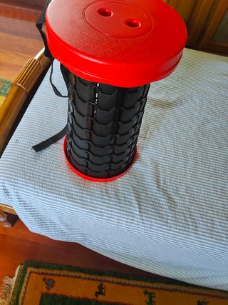 Taburete Plegable Portátil Rojo