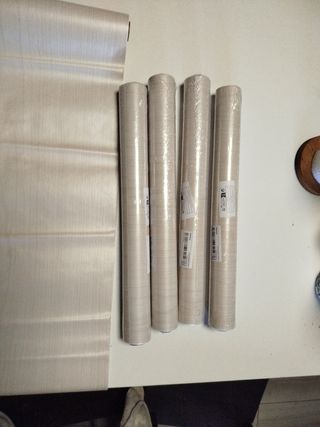 Papel pintado madera 4 rollos y medio