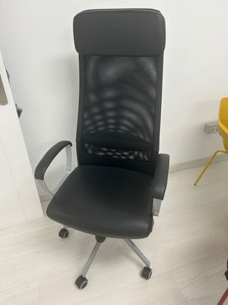 6 Sillas oficina ergonómica negra