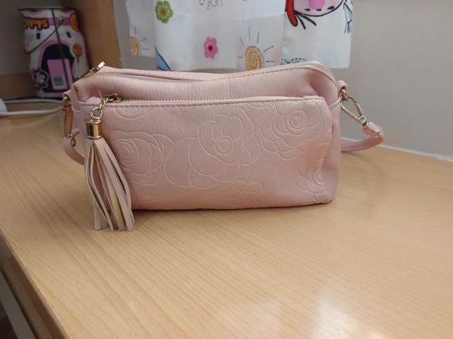 Bolso bandolera rosa