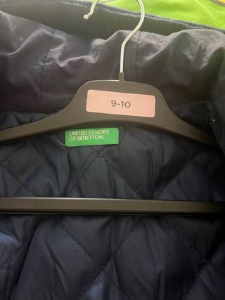 Gabardina Benetton niño 7-8 años
