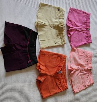 5 Shorts niña - Colores Variados