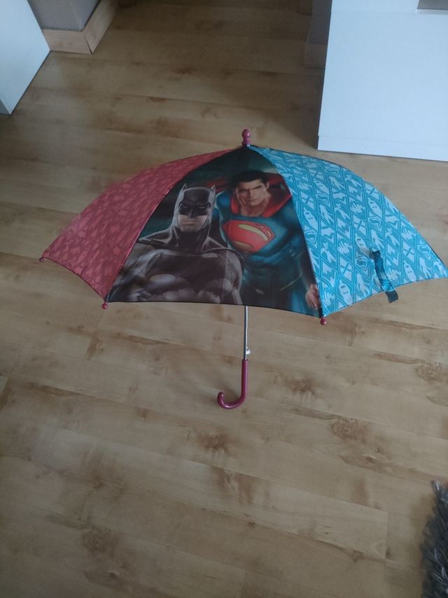 Paraguas infantil automático  Batman & Superman