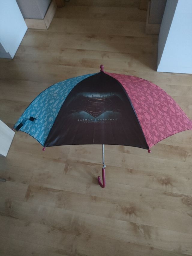 Paraguas infantil automático  Batman & Superman