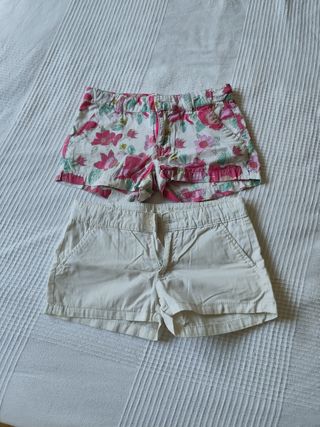 Shorts niña- 2 pantalones cortos
