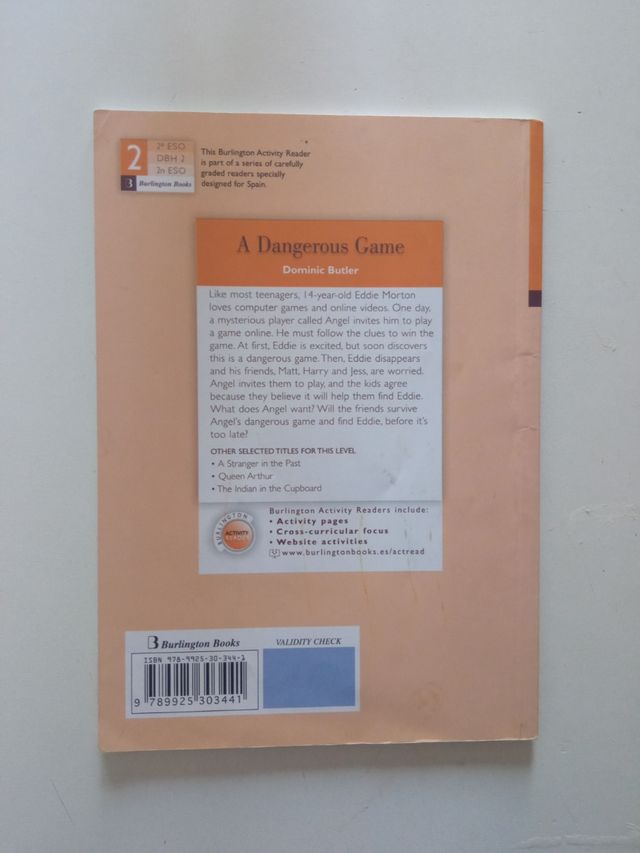 A Dangerous Game 2ºeso. Activity Readers 2019