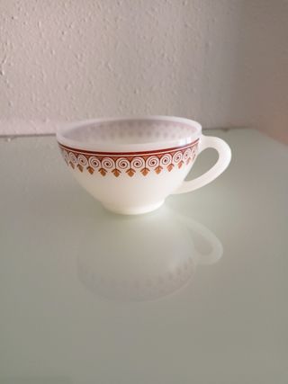 Juego 4 Tazas Café con leche vintage 

