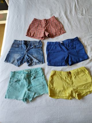 5 Shorts niña - Colores variados