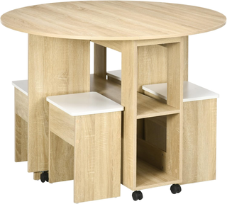 Set Tavolo e Sedie 5 Pezzi in Truciolato, Tavolo R