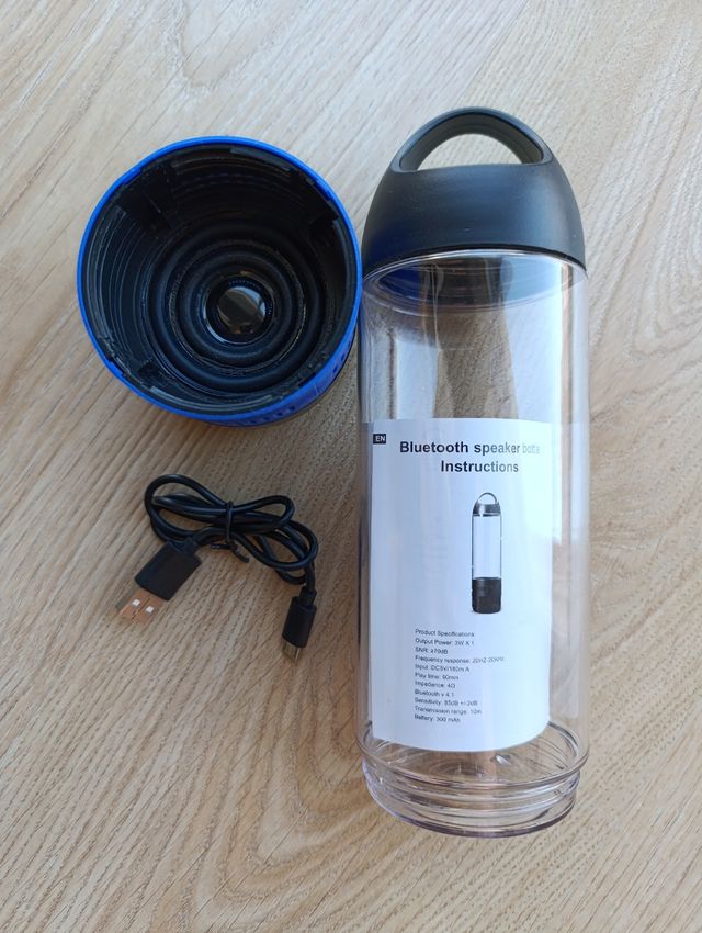Botella altavoz Bluetooth