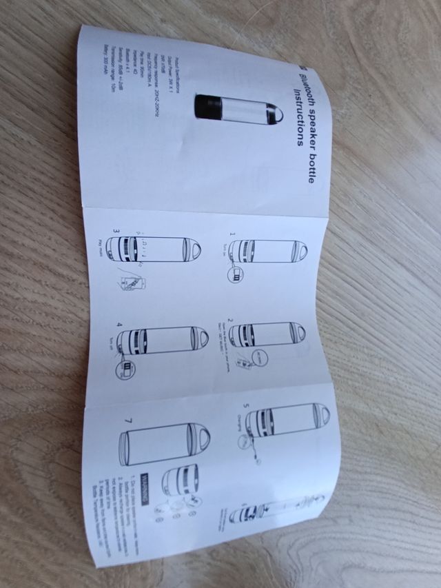 Botella altavoz Bluetooth