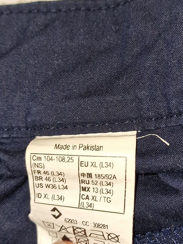 2 Pantalones Montaña XL - Azul Marino