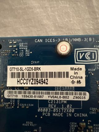 Tarjeta gráfica ASUS GT710 1GB