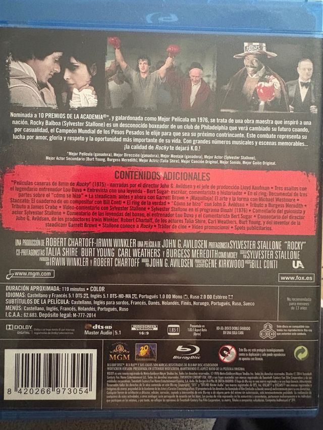 Rocky Blu ray la red social 