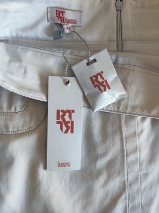 Falda gris nueva Roberto Torretta con etiquetas