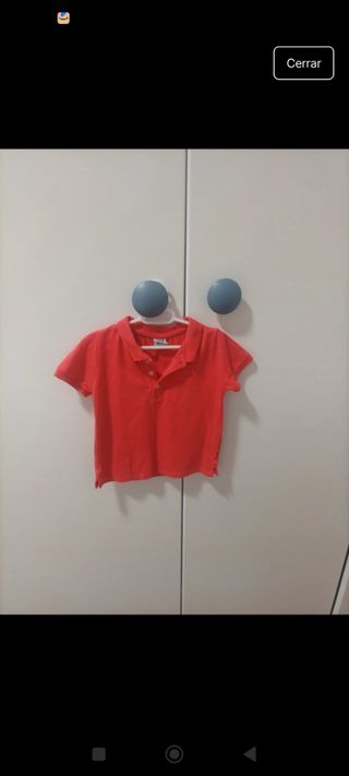 Polo niño Charanga - Color coral