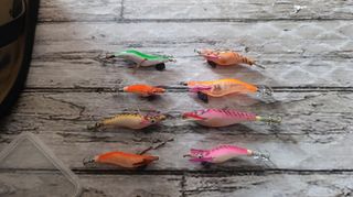 8 Señuelos de Calamar