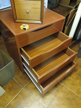 Cajonera madera 4 cajones