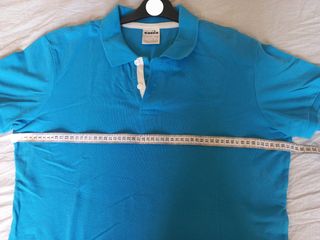 Polo Diadora Uomo XL Azzurro. T shirt