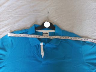 Polo Diadora Uomo XL Azzurro. T shirt