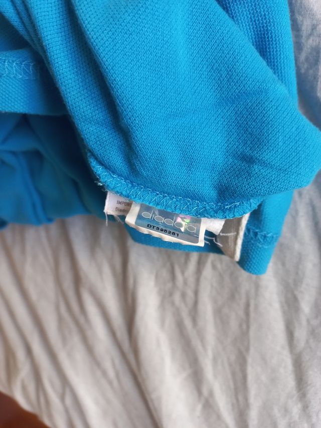 Polo Diadora Uomo XL Azzurro. T shirt