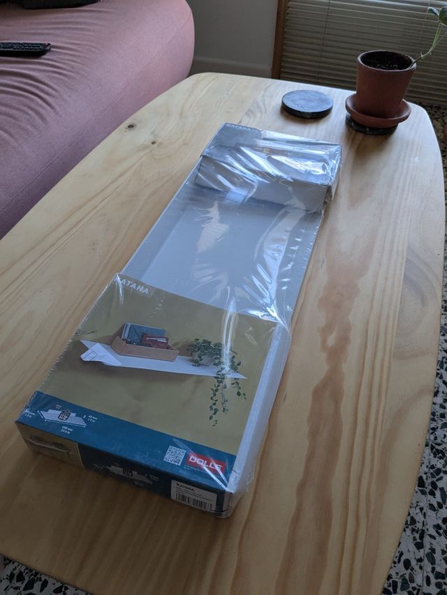 Estante blanco metal Bauhaus - Precintado