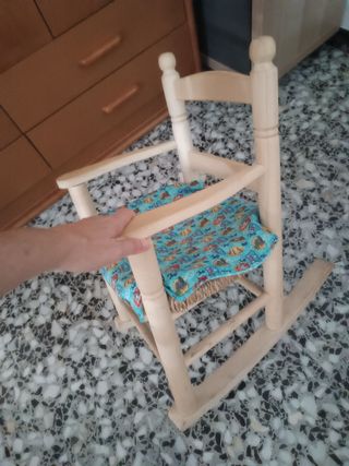 Mecedora infantil madera
