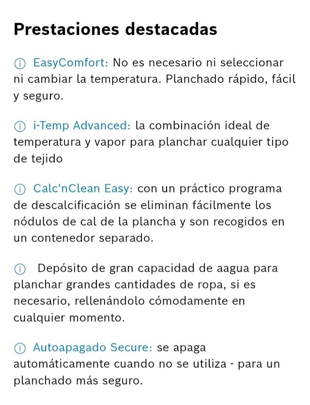 Centro de planchado Bosch EasyComfort. Serie 4