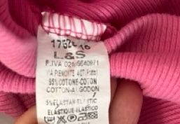 Top rosa maniche lunghe