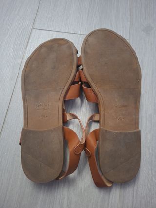 Sandalias romanas marrones de piel nº36.