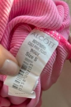 Body Alcott rosa fluo tg S