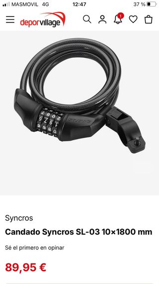 candado para bicicleta Syncros SL-03