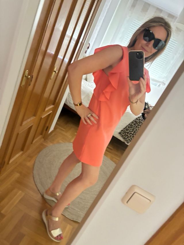 Vestido coral verano