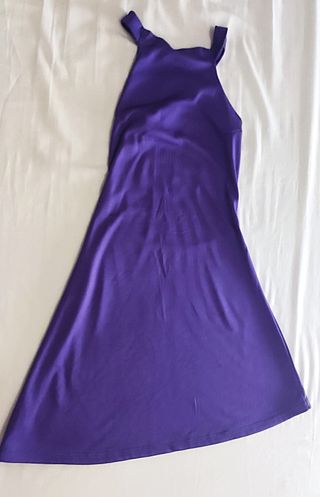 Vestido mini violeta retro
