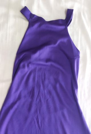 Vestido mini violeta retro