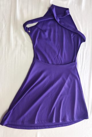 Vestido mini violeta retro