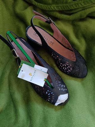Sandalias Pitillos mujer negras 39