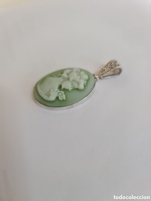 #1034 colgante plata 925 camafeo 5.5×3