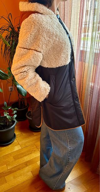 Abrigo Bimba Y Lola S - Beige/Negro