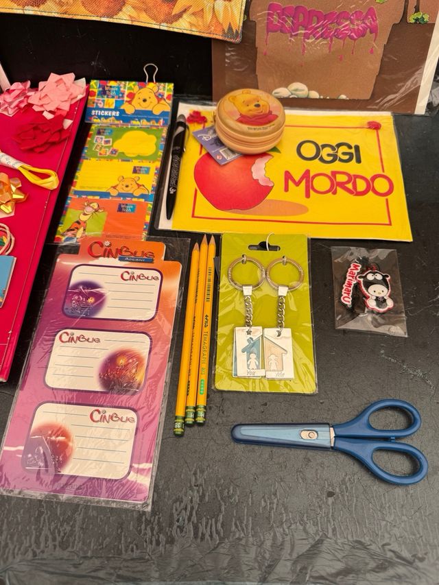 Kit scuola vintage: borsa + cancelleria