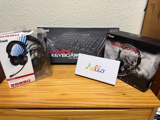 Trust Gaming Kit: Teclado + 2 Cascos