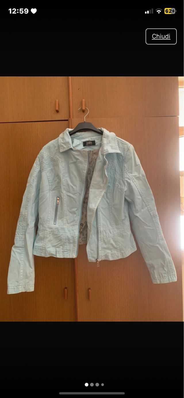 Giubbino Jallis celeste tg M