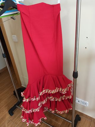 Vestido rojo sevillanas