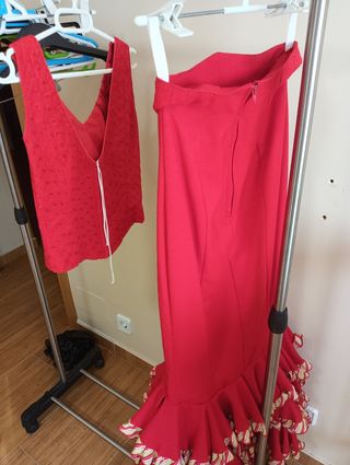 Vestido rojo sevillanas