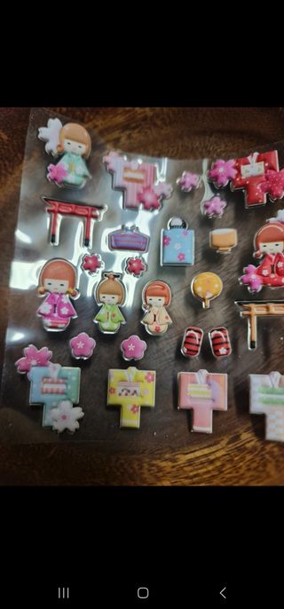 Adesivi 3D: Bambole Giapponesi